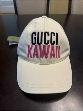 New Authentic Gucci Logo Kawaii Pikarar Collection Baseball Hat Size M